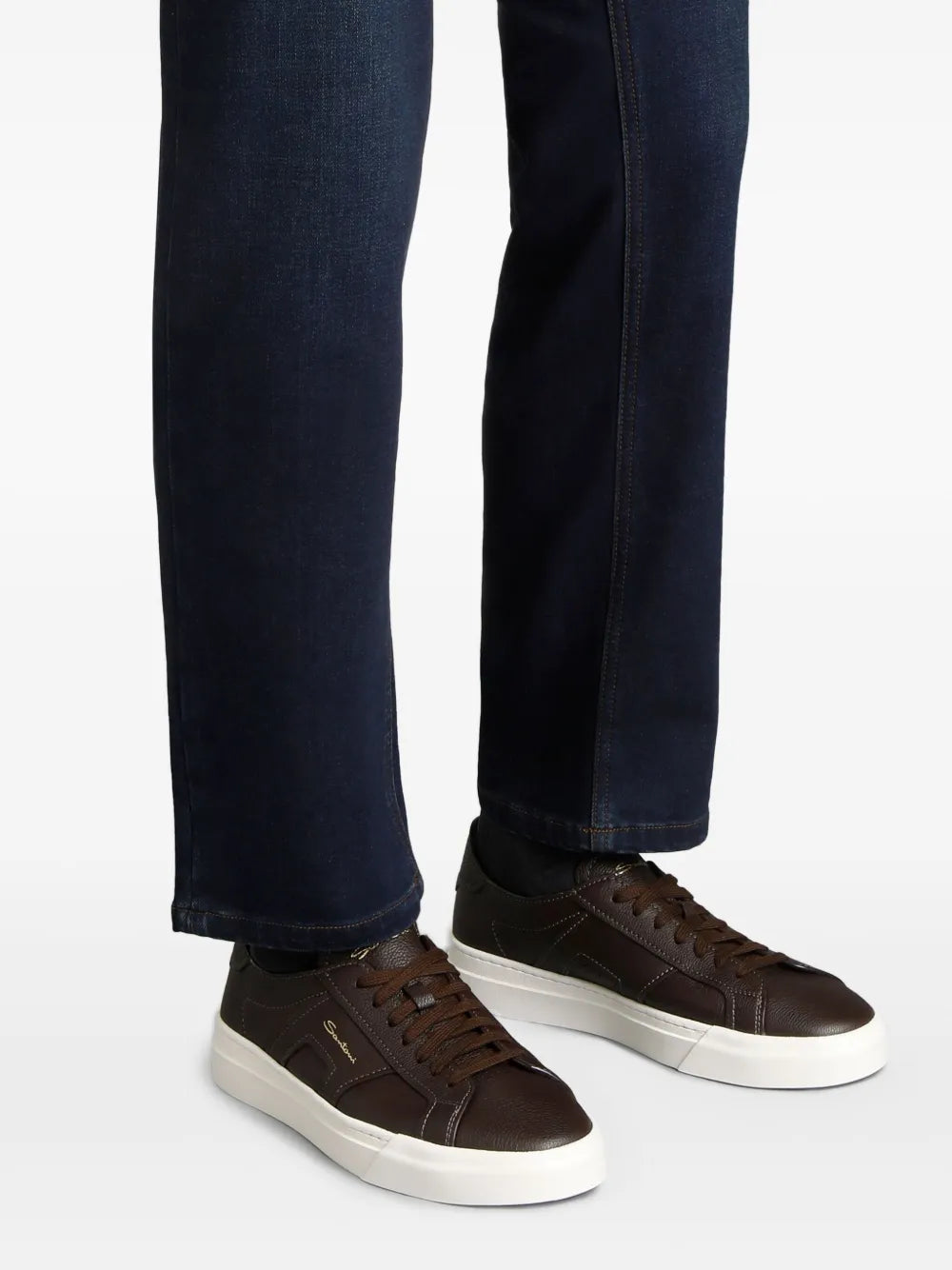 Santoni Double Buckle Sneakers