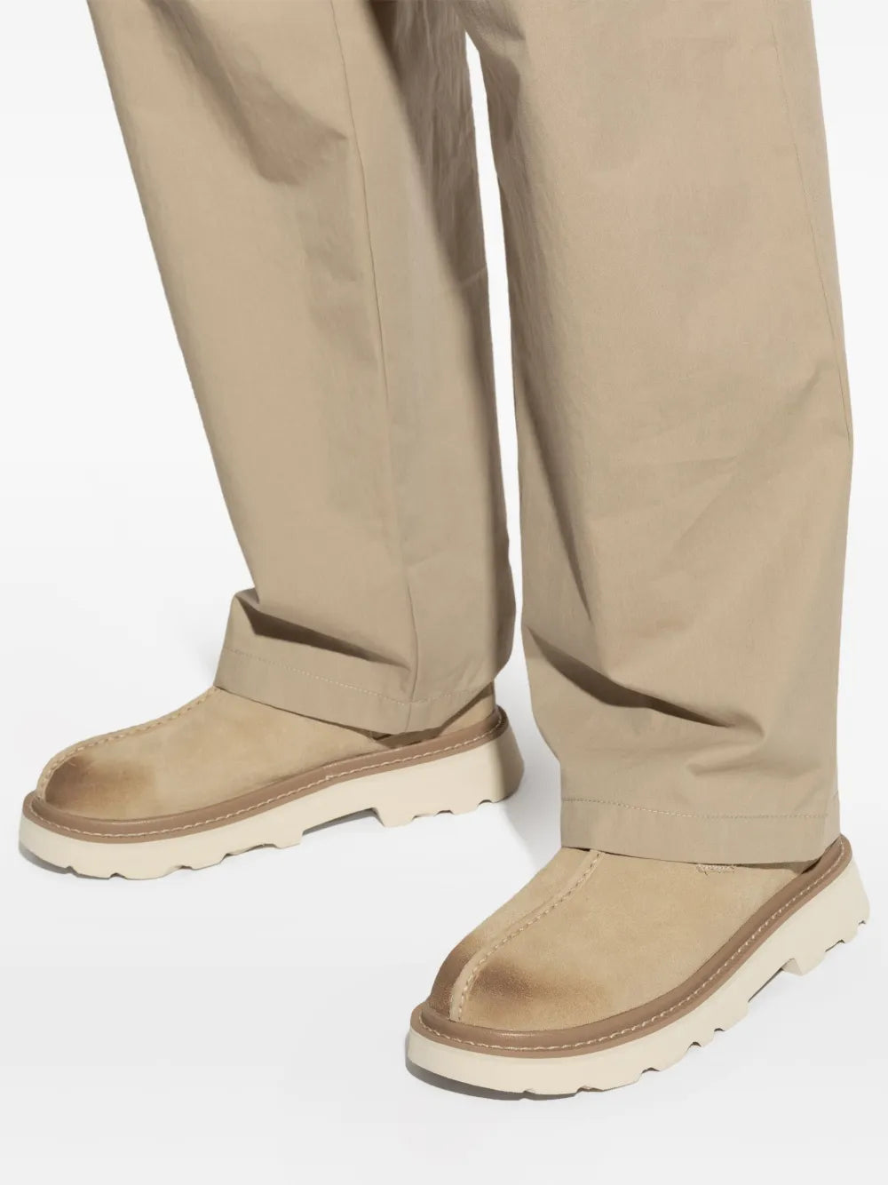 Ugg M Tasman Lug Mules - Ugg - Leather - Beige