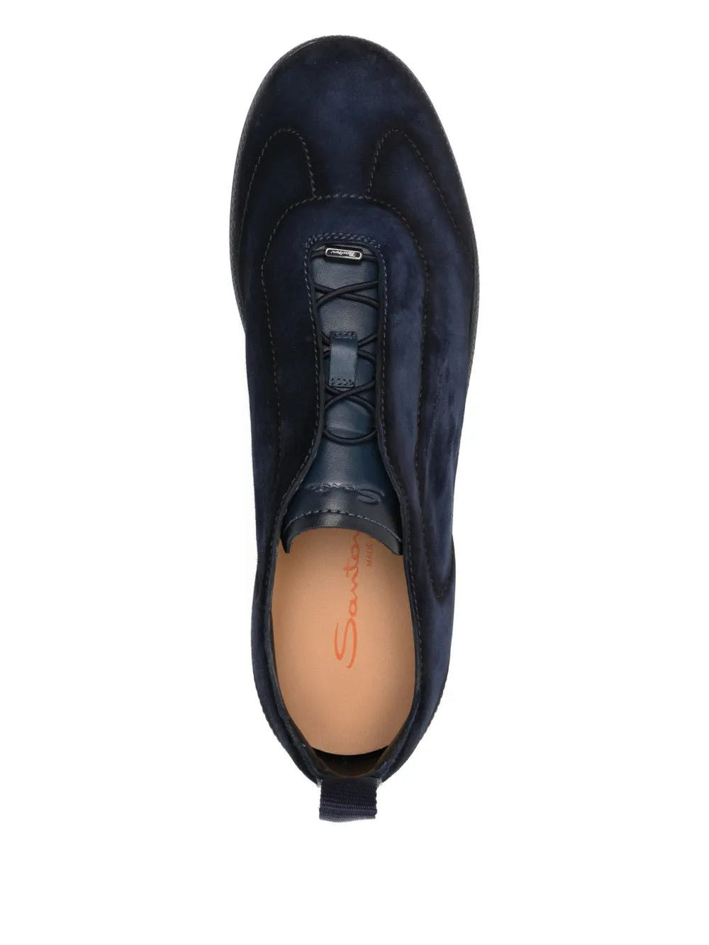 Santoni Suede Slip-On Sneakers
