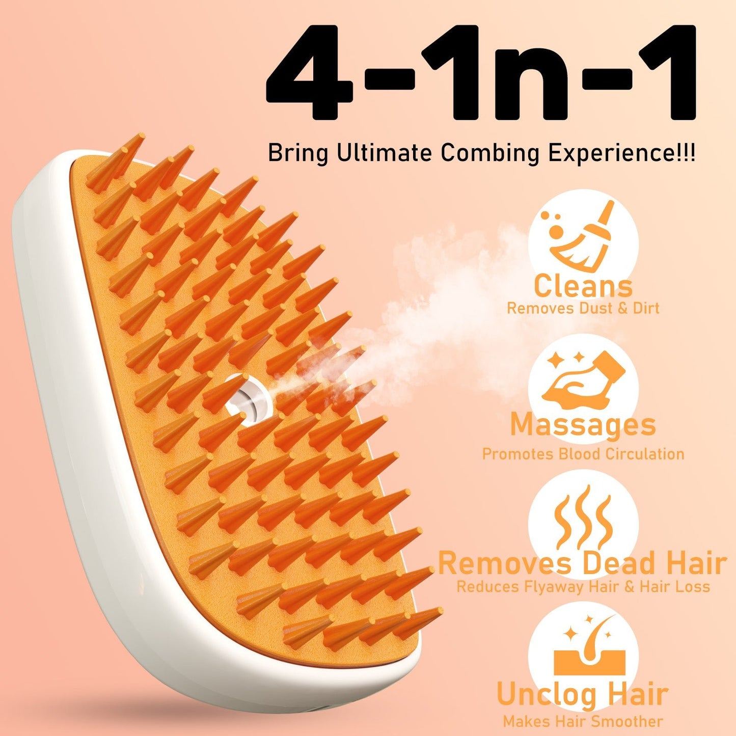 4 In 1 Cat Steam Brush - RAFAE SHOP
