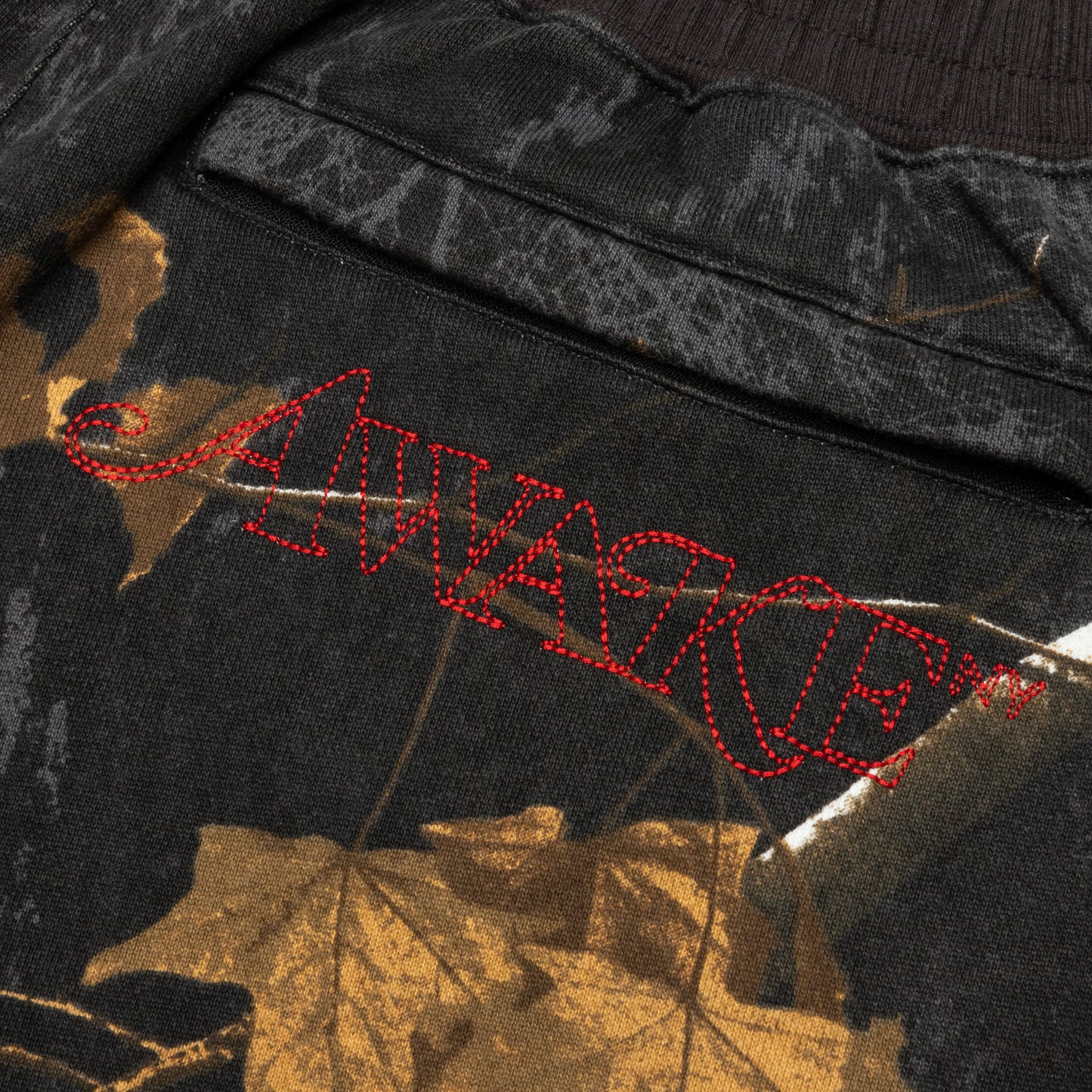 Awake Classic Outline Logo Paneled Embroidered Sweatpants - Real Tree