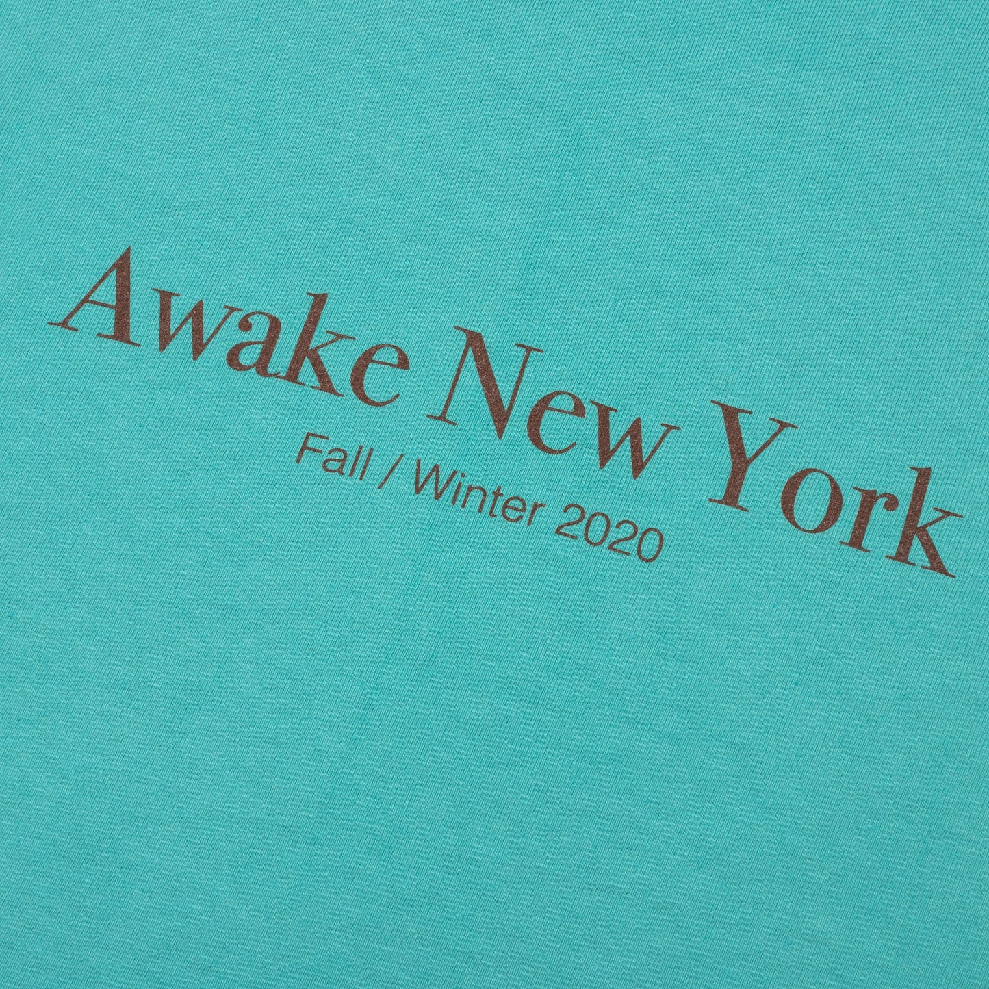 Awake Classic Outline Logo S/S Tee - Teal