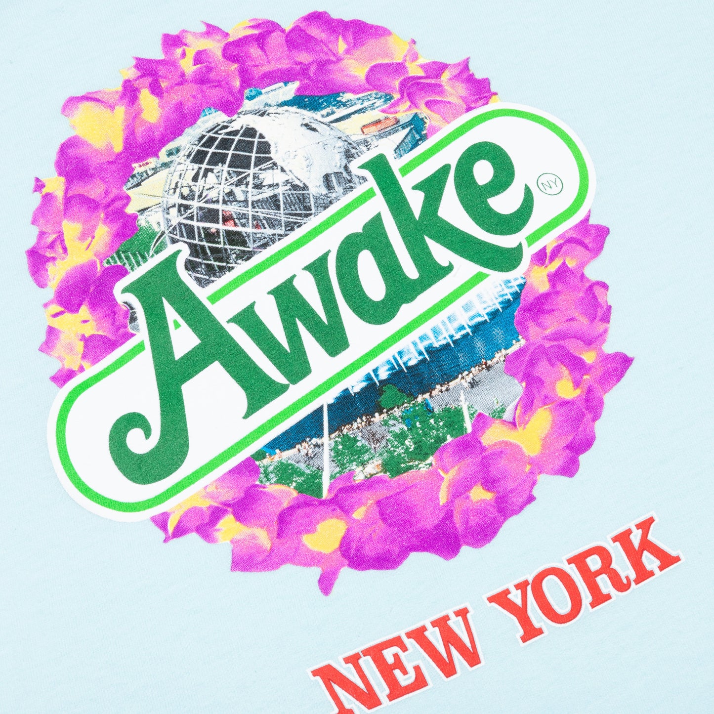 Awake Strawberry Kiwi S/S Tee - Glacier