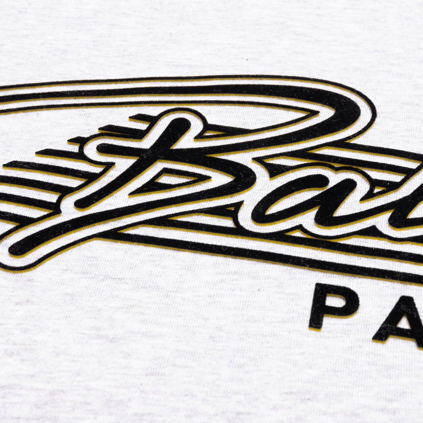 Flocked Logo T-Shirt - Mottled Grey
