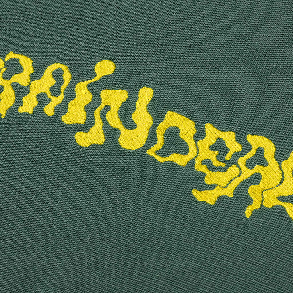 Embroidered L/S Football Shirt - Forest Green