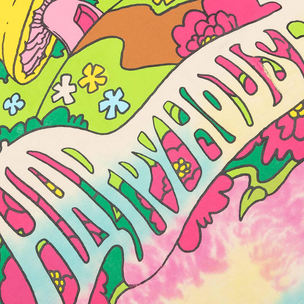 Chinatown Happy House Tee - Edge Tye-Dye
