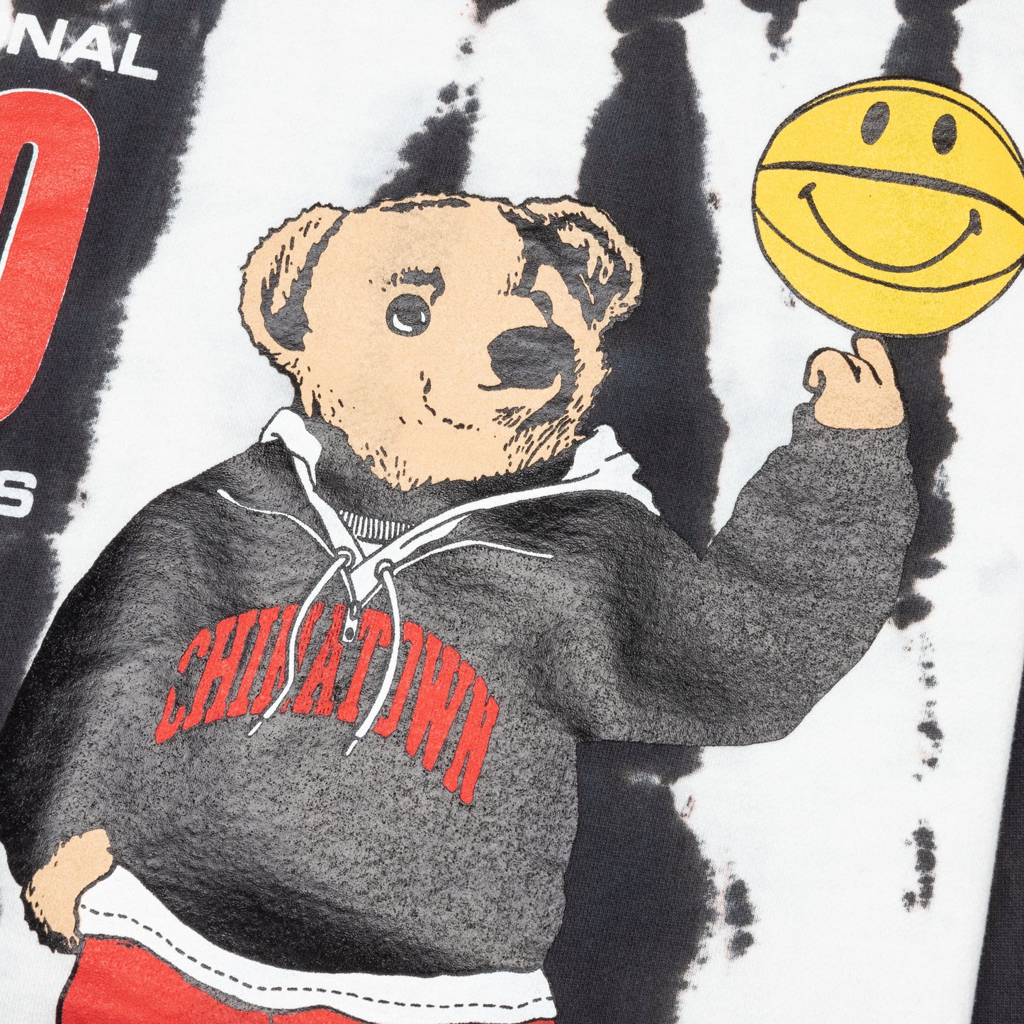 Chinatown Smiley Champions Varsity Bear Crewneck - Grey