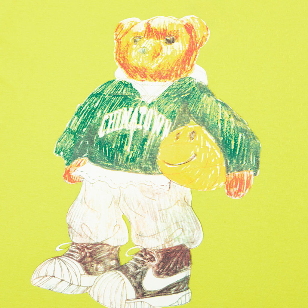 Chinatown Smiley Sketch Basketball Bear Tee - Yellow