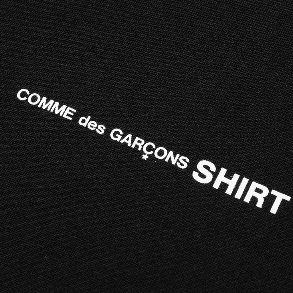 Comme Des Garcons SHIRT Logo L/S Tee - Black