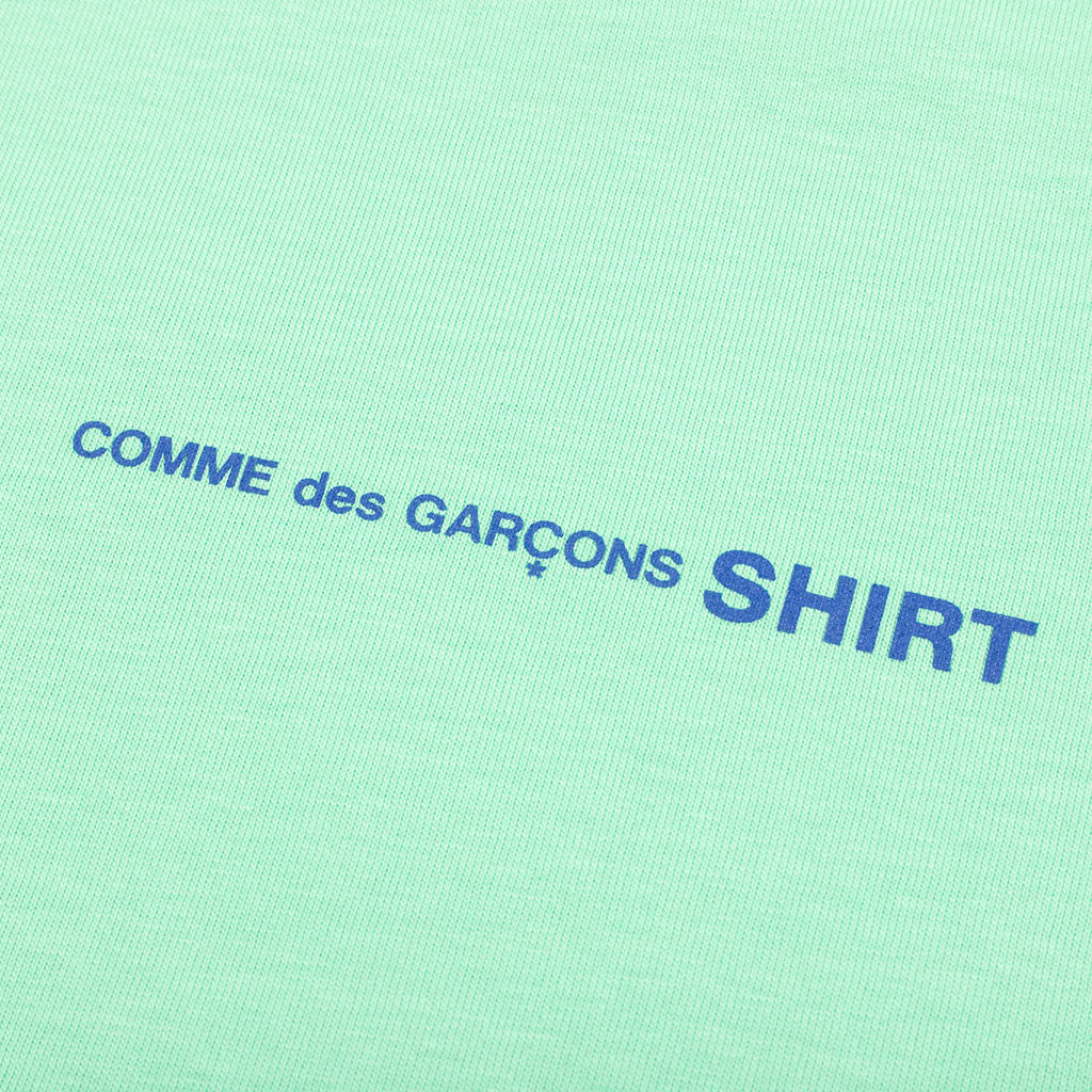 Comme Des Garcons SHIRT Logo L/S Tee - Green