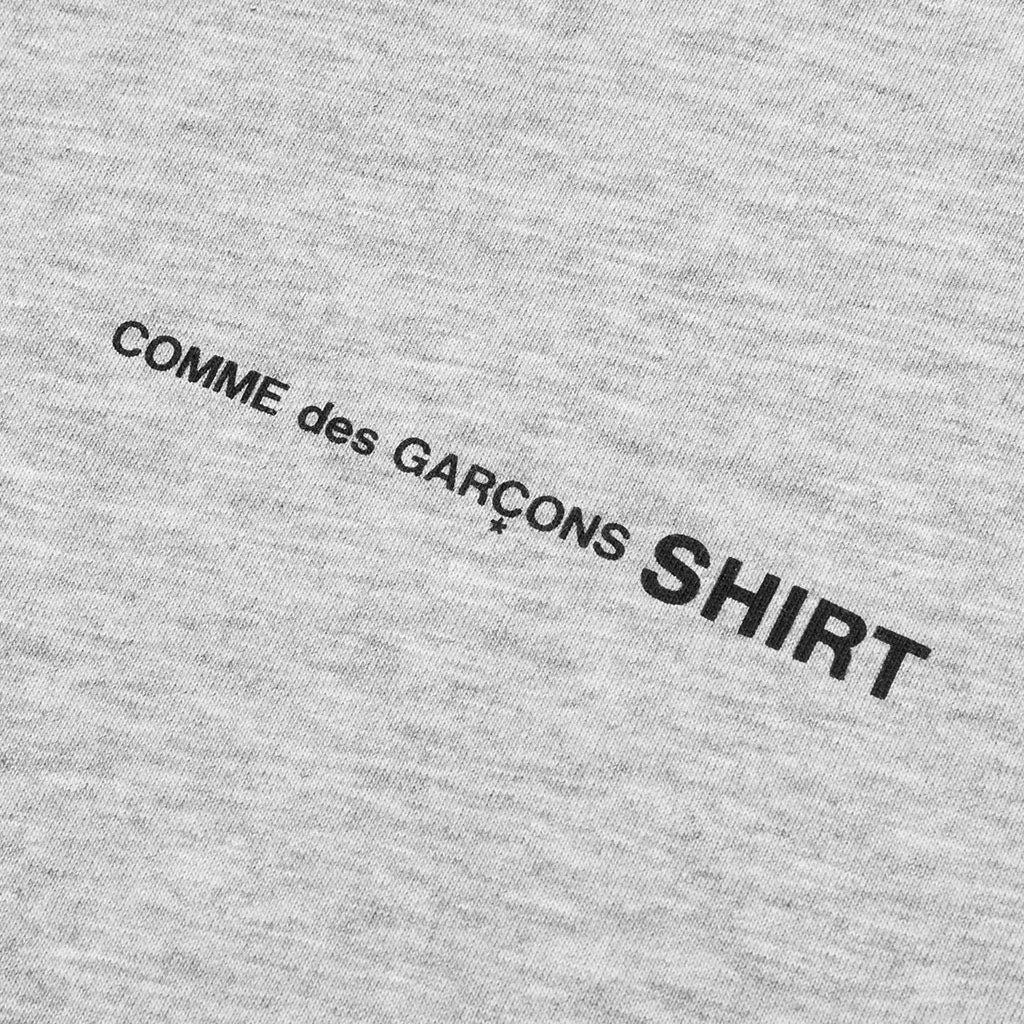 Comme Des Garcons SHIRT Logo S/S Tee - Grey