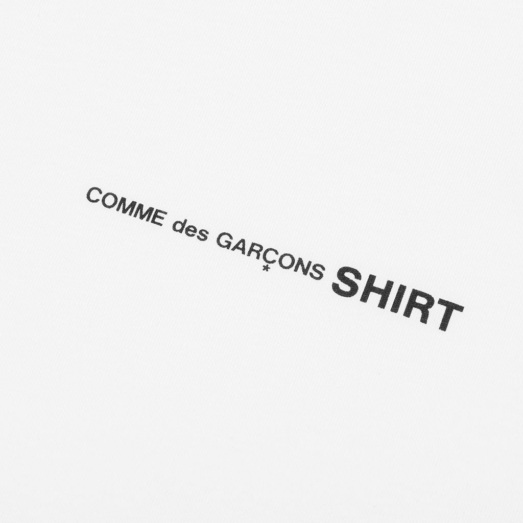 Comme Des Garcons SHIRT Logo S/S Tee - White