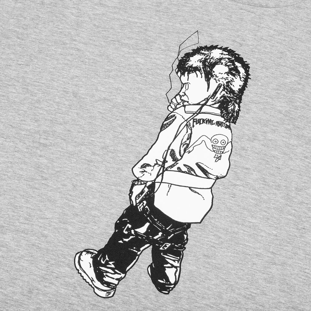 Make it Scream L/S Tee - Heather Grey