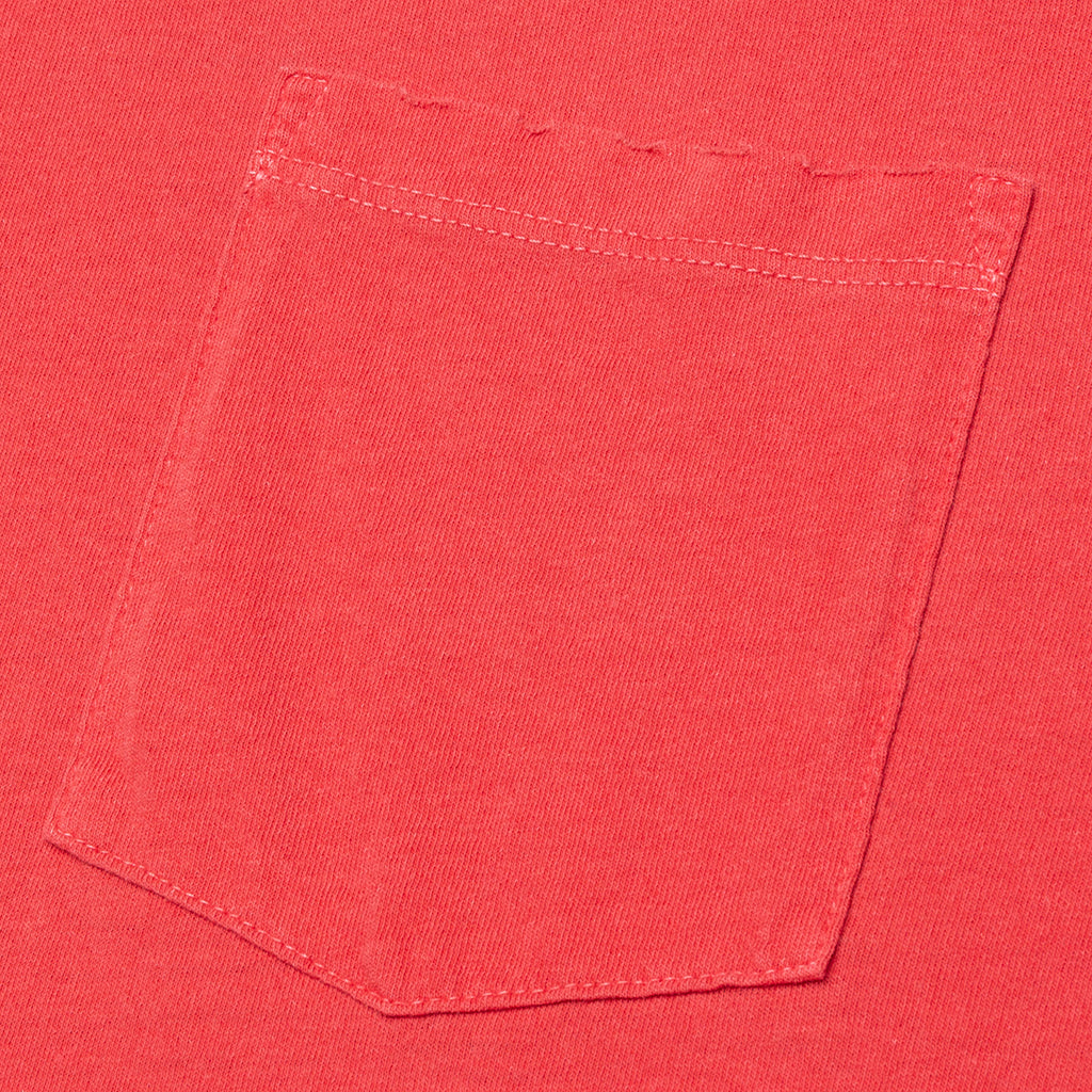 Folsom Pocket Tee - Vintage Cardinal