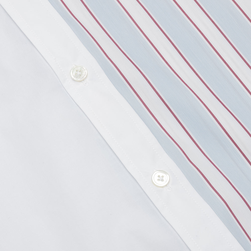 Patchwork L/S Shirt - White