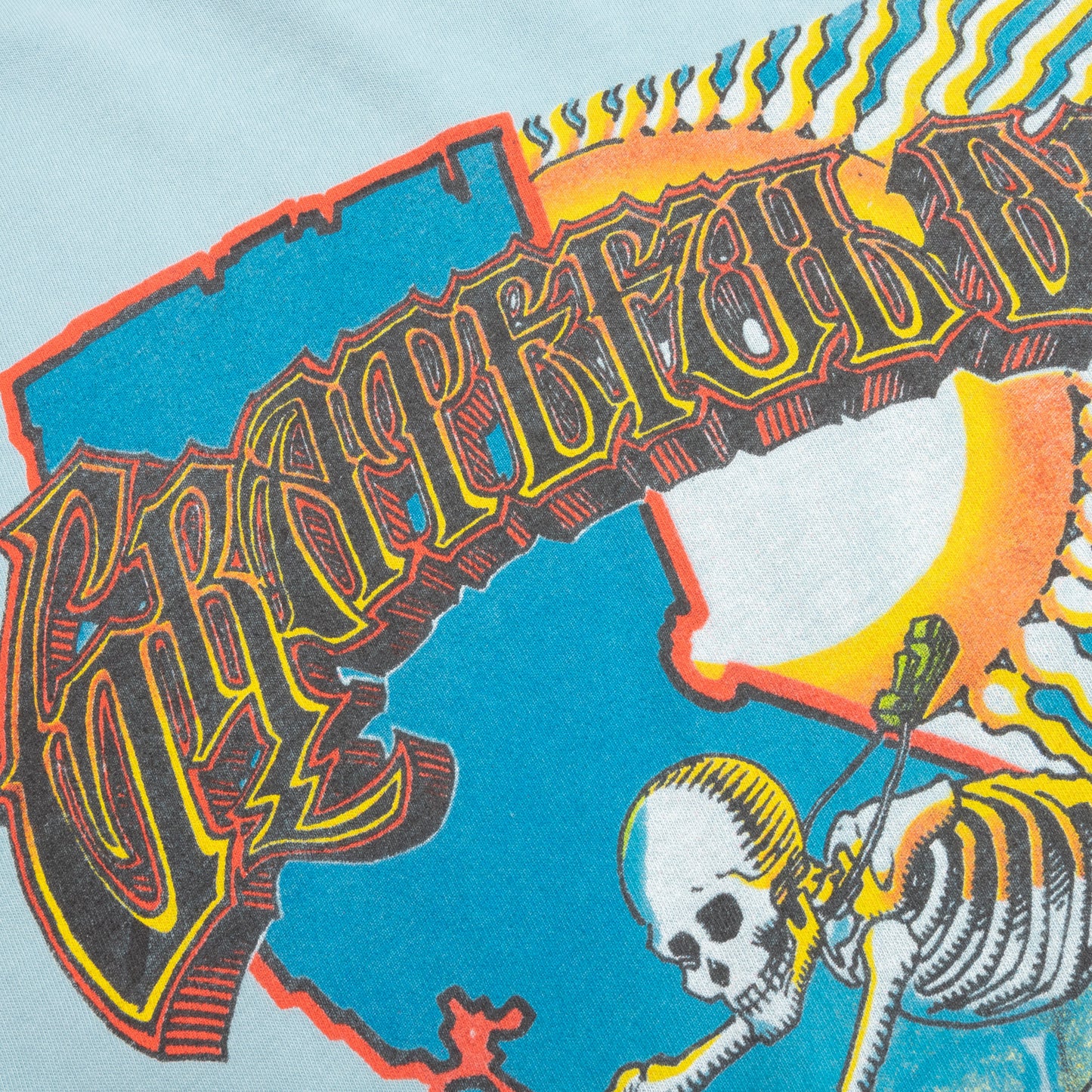 Grateful Dead Surf Skeleton Crew Tee - Blue Haze