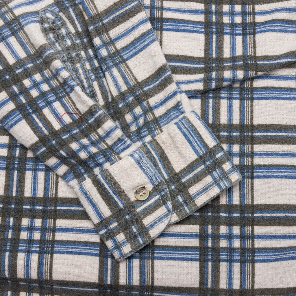 Ribbon Shirt - Blue/Olive