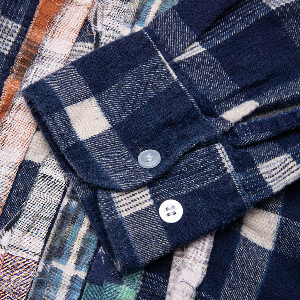 Ribbon Shirt - Navy/White