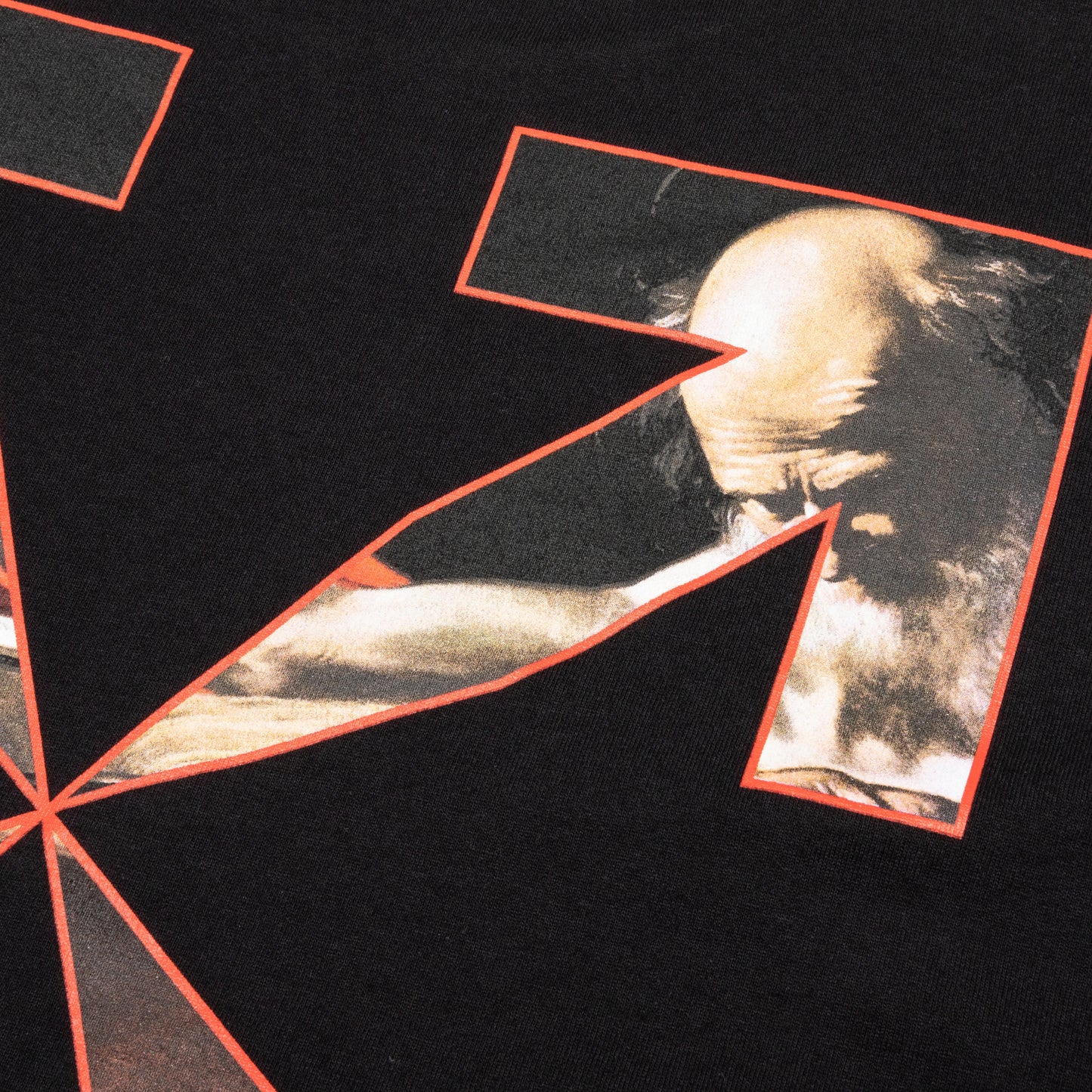 Caravaggio S/S Slim Tee - Black/Red