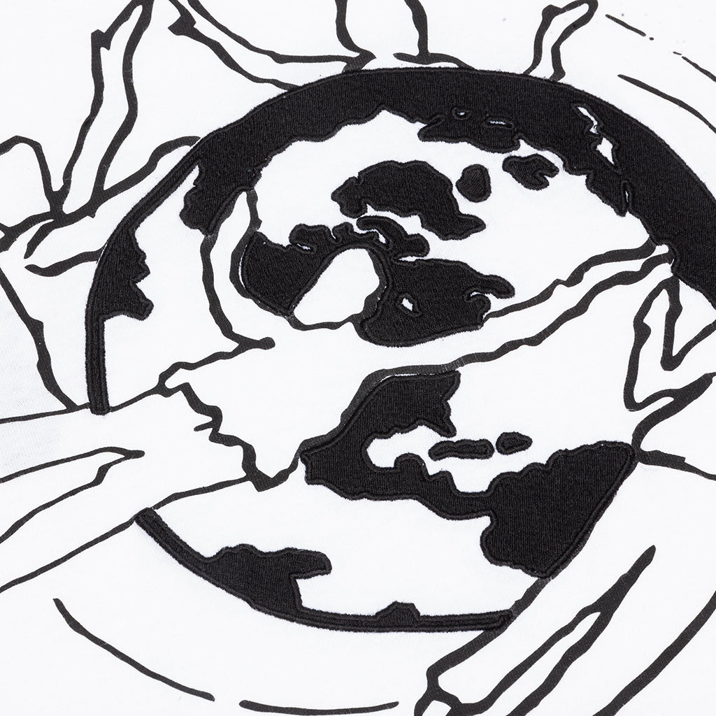 Worldwide S/S Over Tee - White/Black