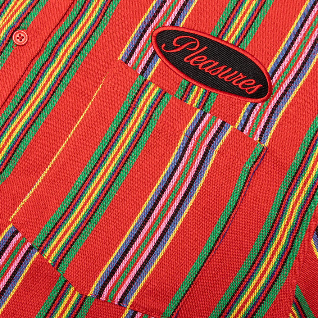 Nailed S/S Button Down - Red