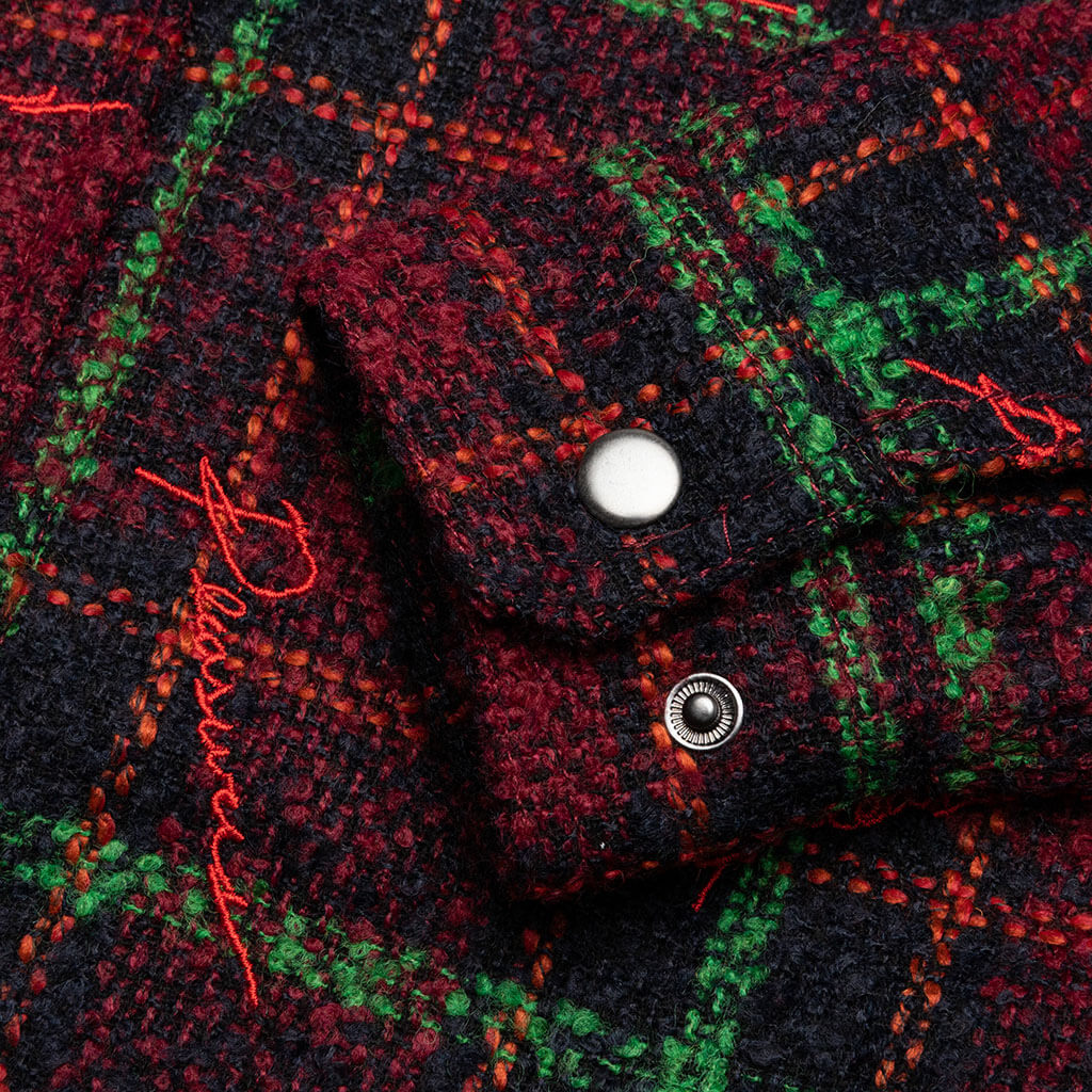 Nocturnal Woven Work Jacket - Dark Red