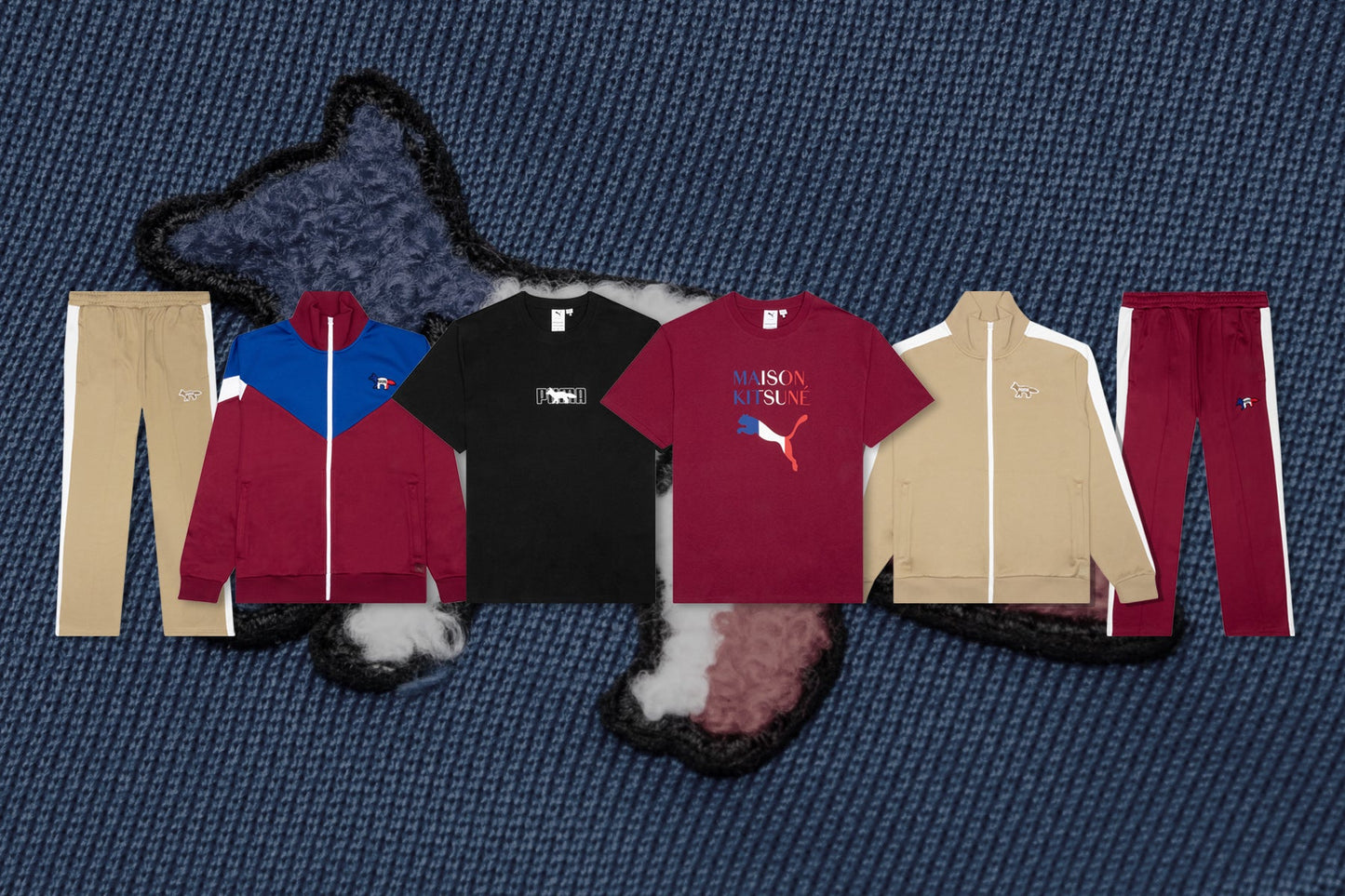 Puma x Maison Kitsune T7 Track Pant - Red