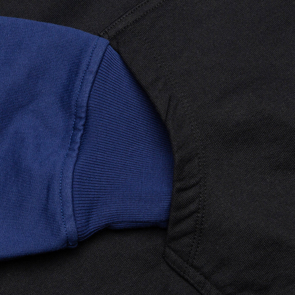 Block Popover Hoodie - Black