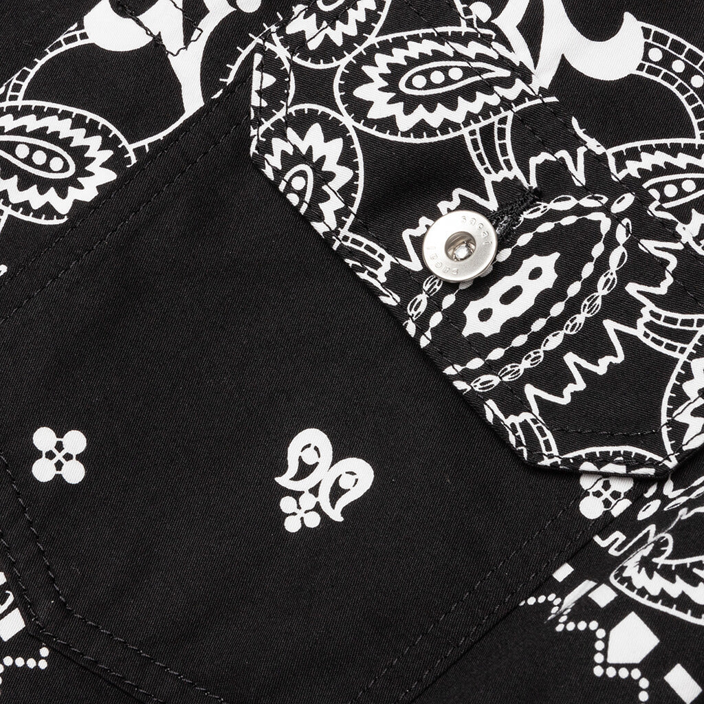 Archive Print Mix Jacket - Black/Navy