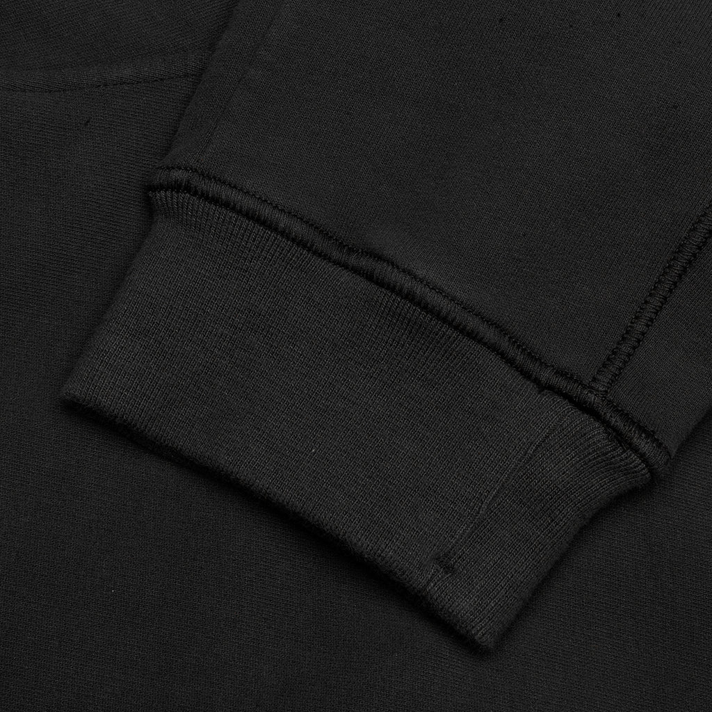 Cotton Fleece Cargo Pants - Black