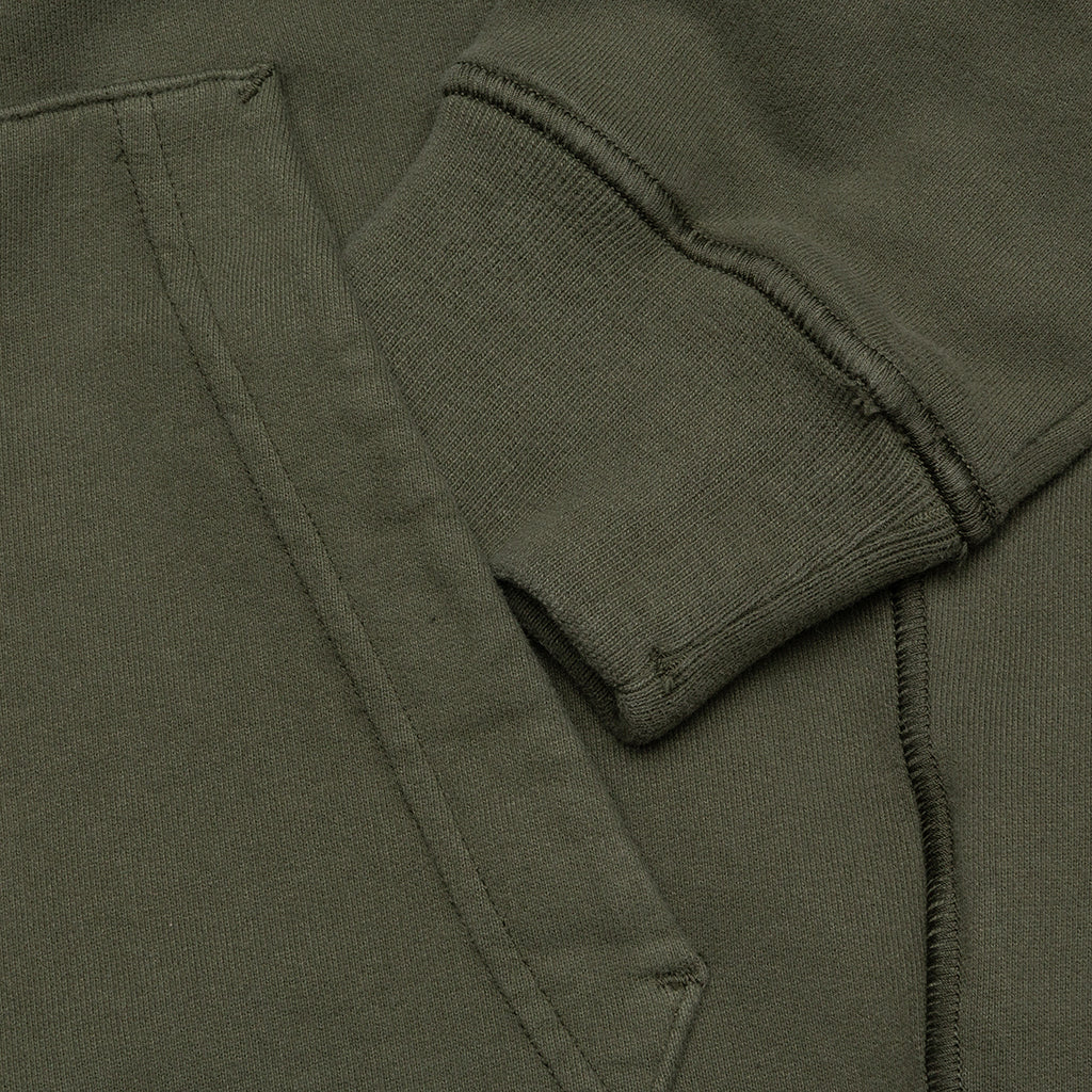 Cotton Hooded Sweatshirt - Musk
