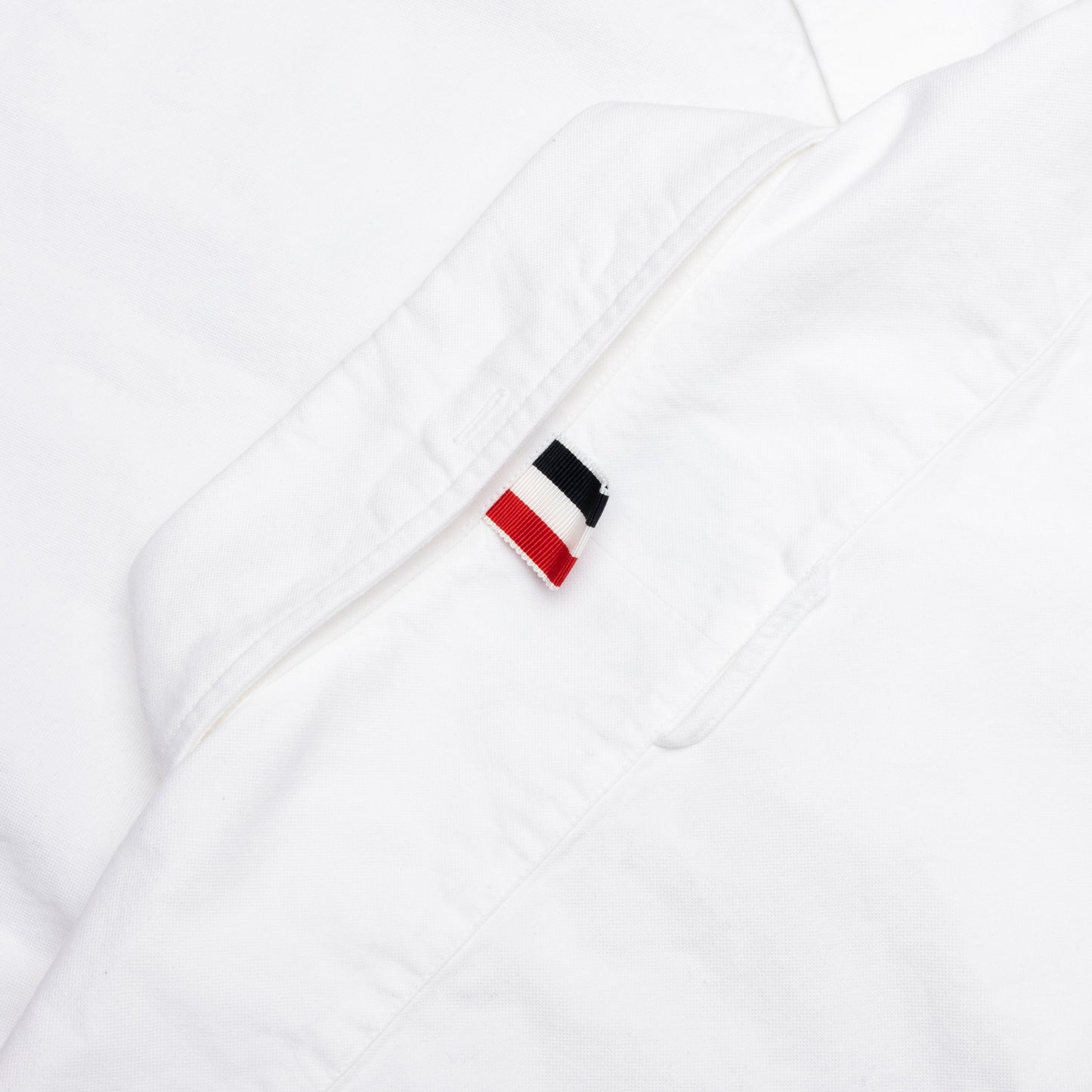 Elbow Patch Straight Fit Button Down L/S Shirt - White
