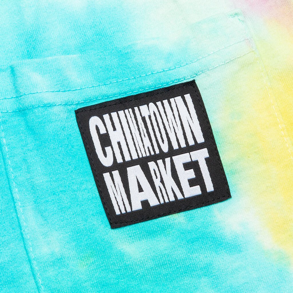 Chinatown Arc Left Sweatshorts - Tie Dye Blue