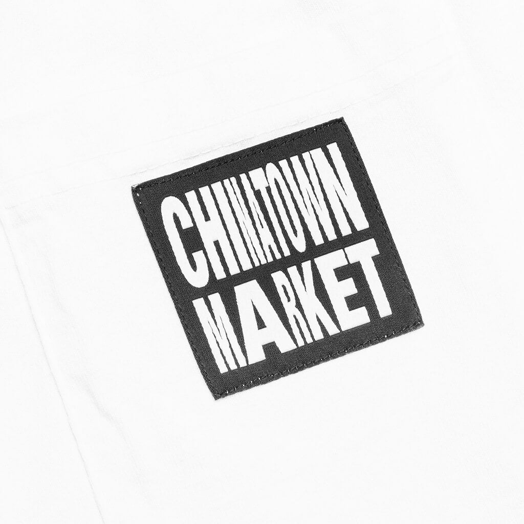 Chinatown Smiley Multi Sweatshorts - White