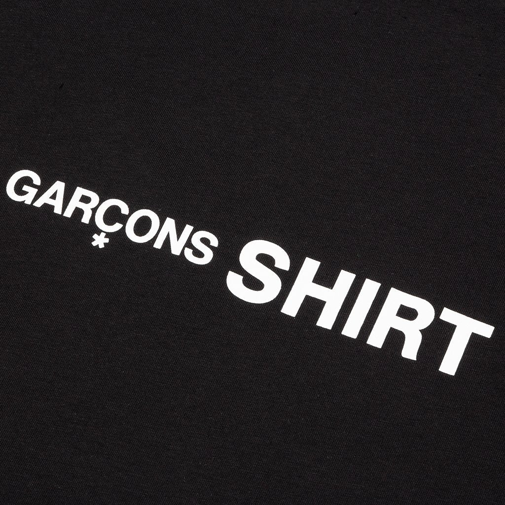 Comme Des Garcons SHIRT Rear Logo L/S Tee - Black