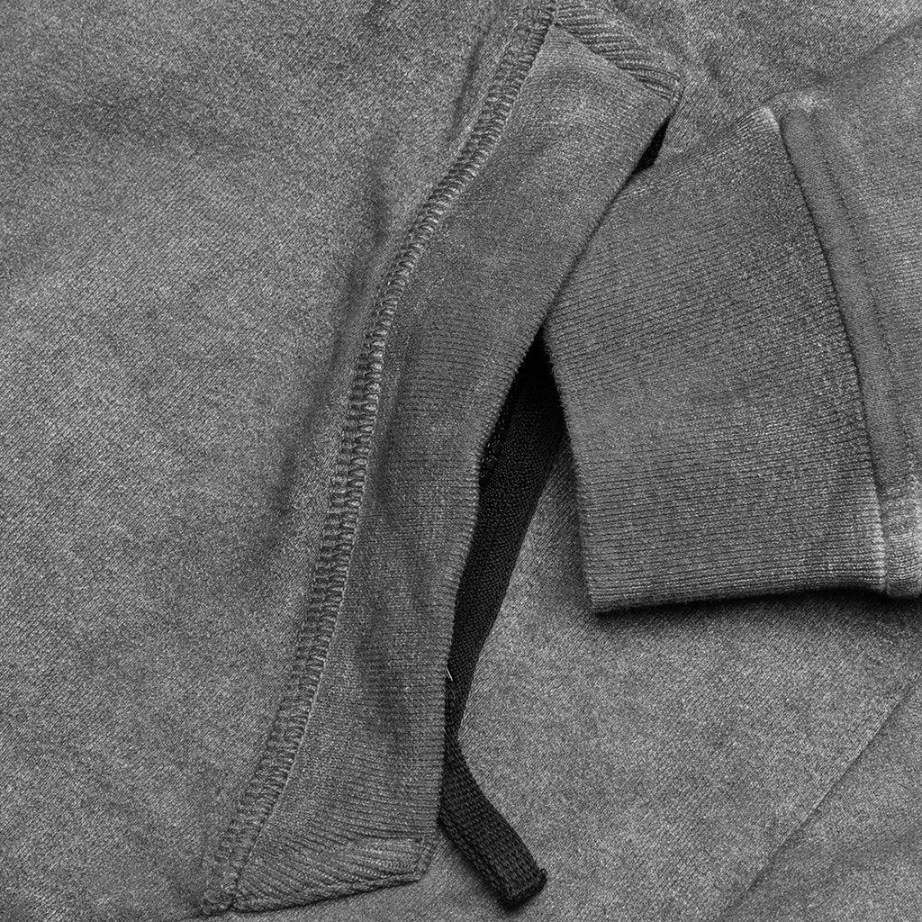 Dust Color Treatment Hoodie - Black Melange