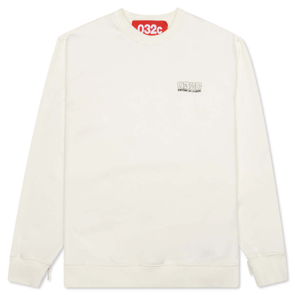 Glow In The Dark Crewneck - Natural/White