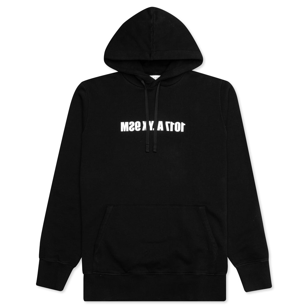 Mirrored Logo Hoodie - Black