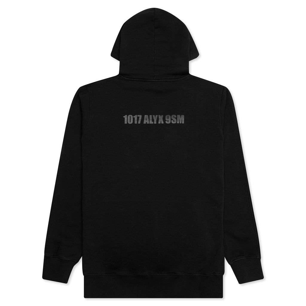 Mirrored Logo Hoodie - Black