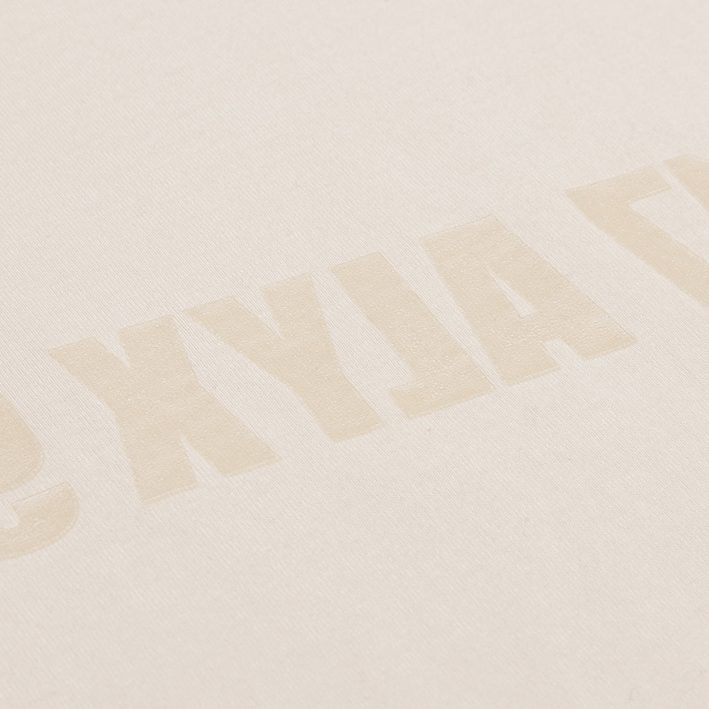 Studded Mirrored Logo Tee - Light Tan