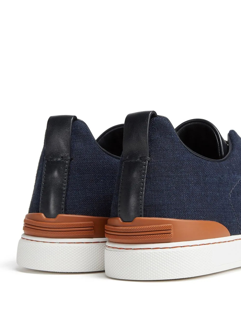 Zegna Triple Stitch Denim Sneakers