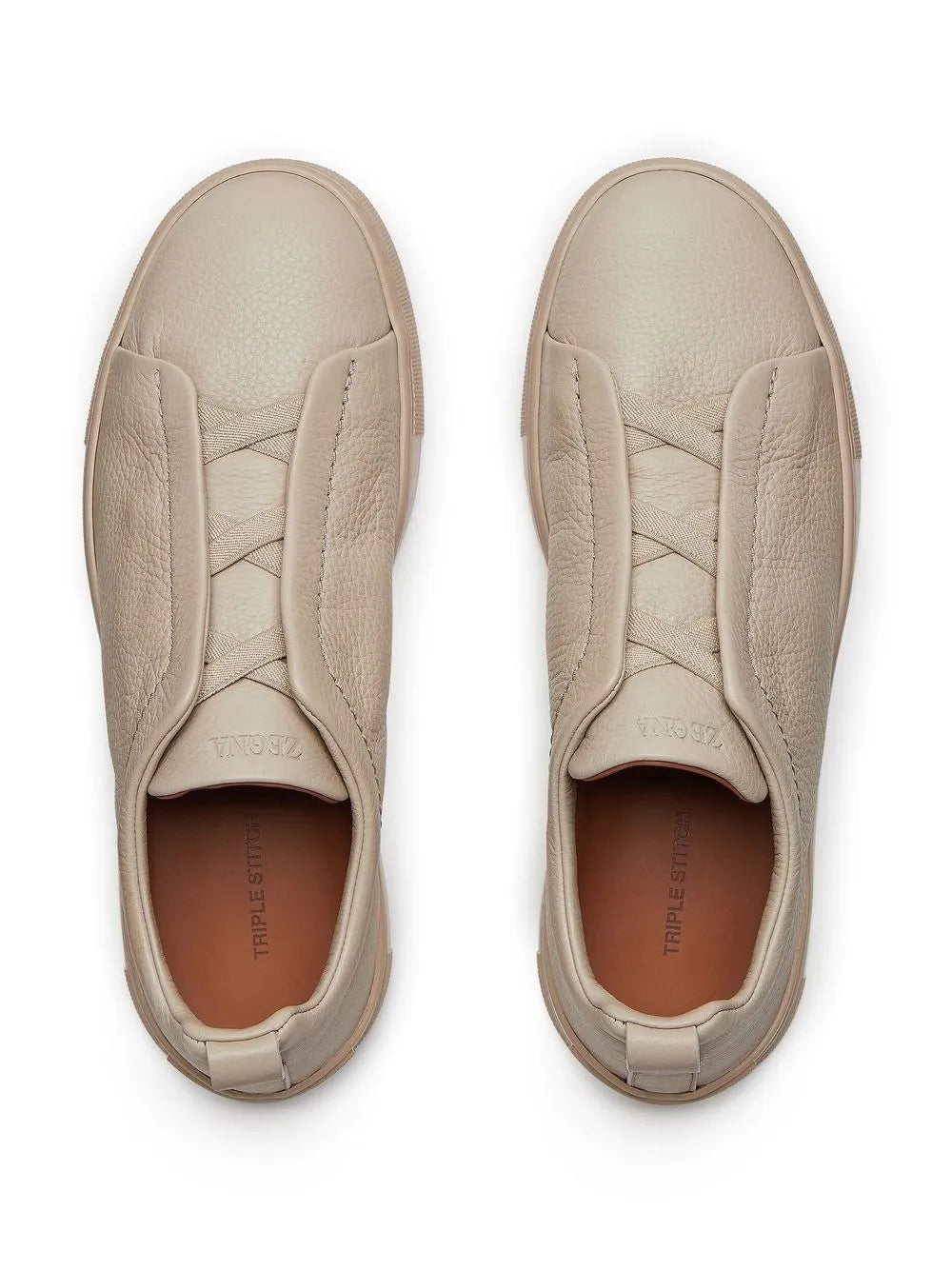 Zegna Triple Stitch Low-Top Sneakers