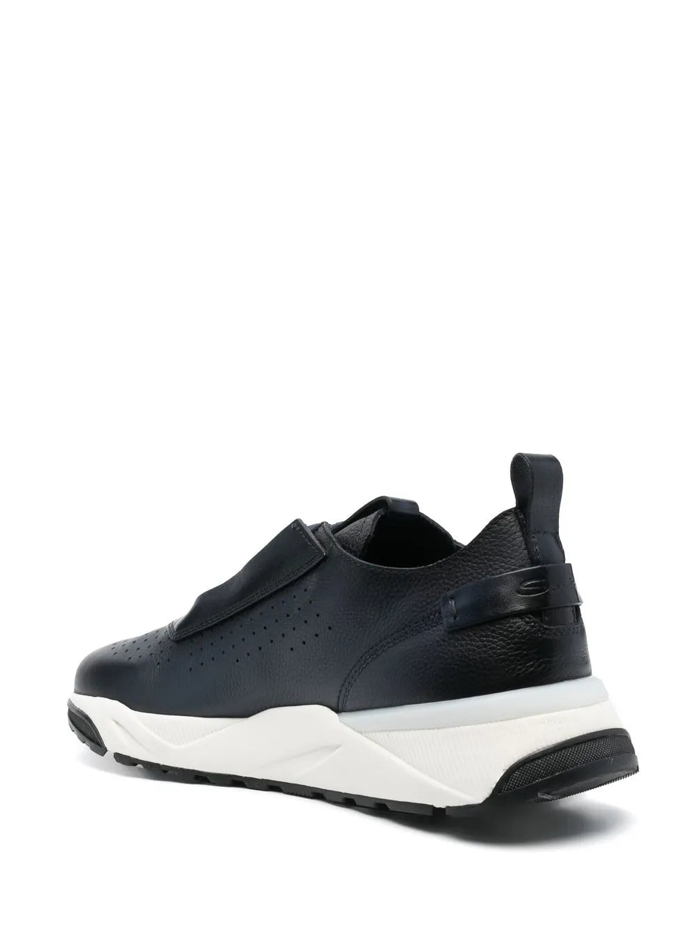 Santoni Low-Top Leather Sneakers