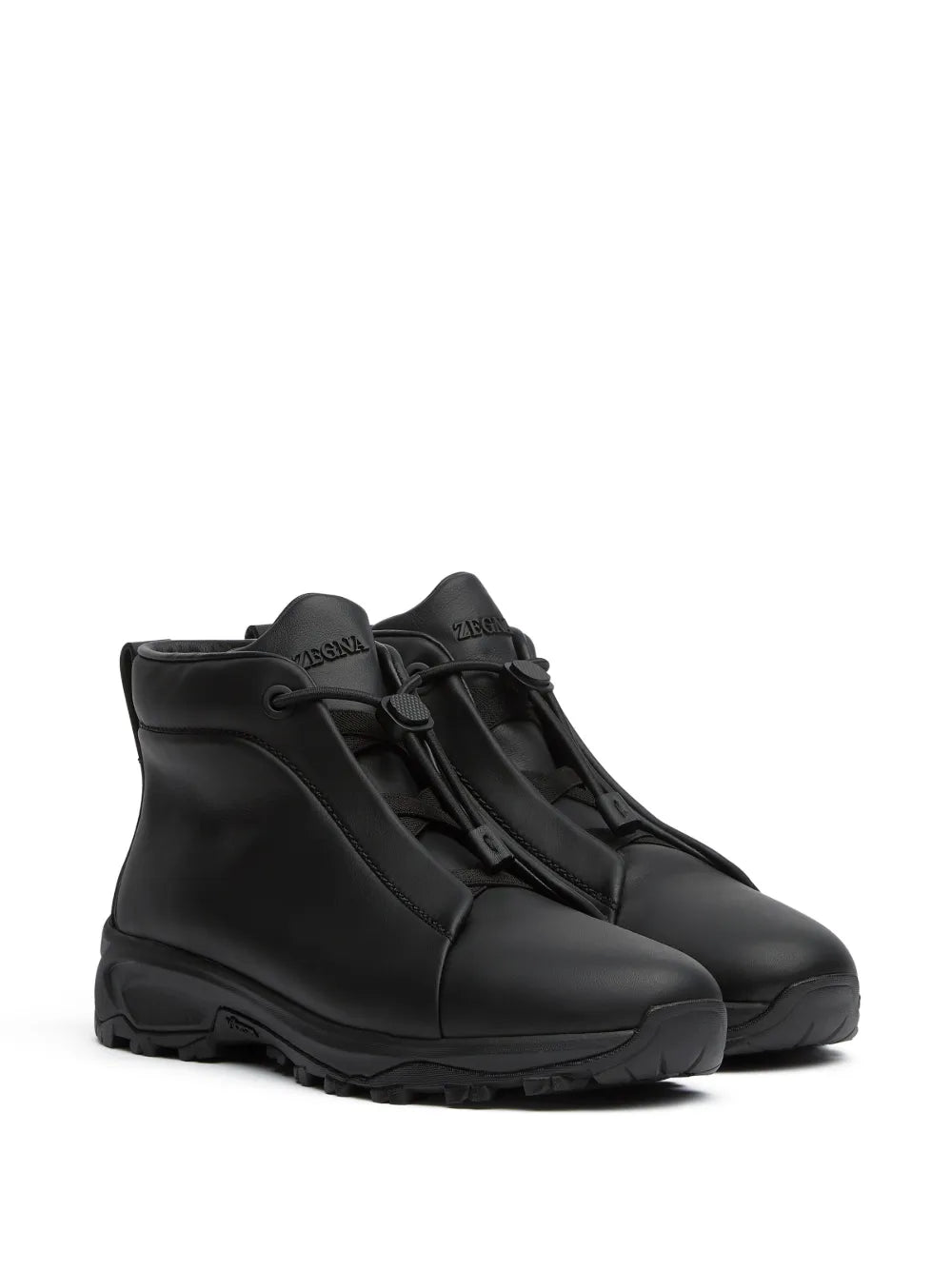 Zegna Triple Stitch Vetta Leather Sneakers
