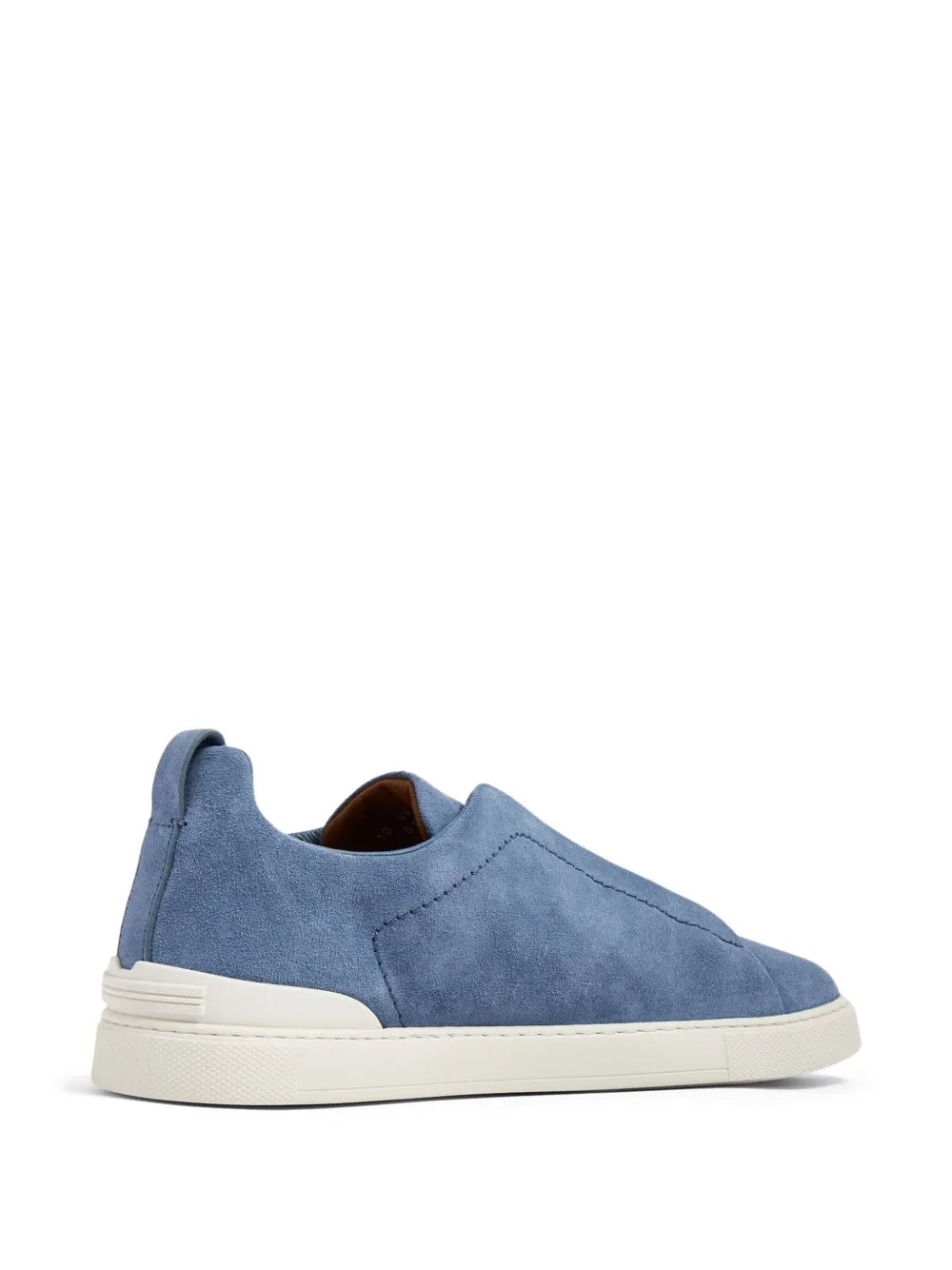 Zegna Round-Toe Suede Sneakers
