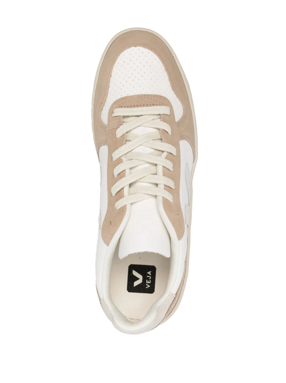 Veja V-10 Panelled Lace-Up Sneakers