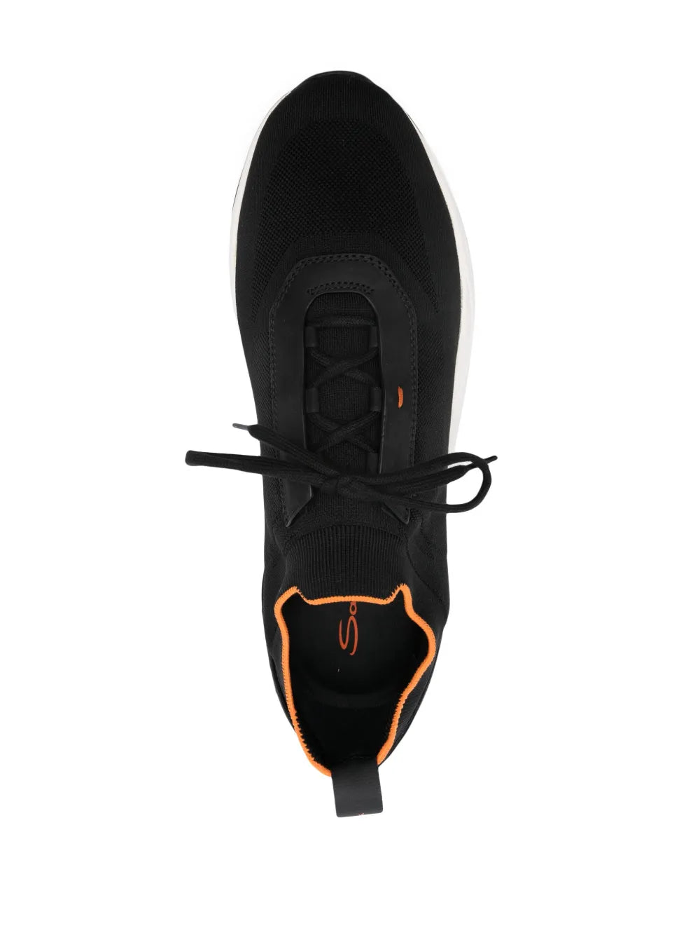Santoni Knitted Panelled Sneakers