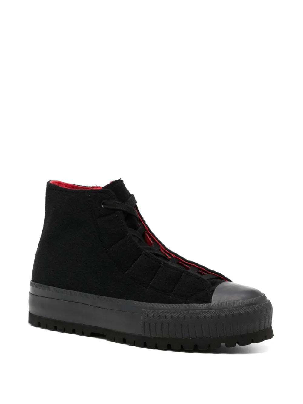 Yohji Yamamoto Lace-Up High-Top Sneakers
