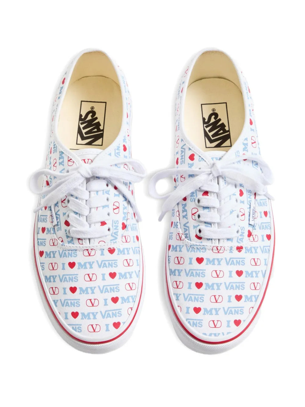 Valentino Garavani X Vans Love-Print Low-Top Sneakers