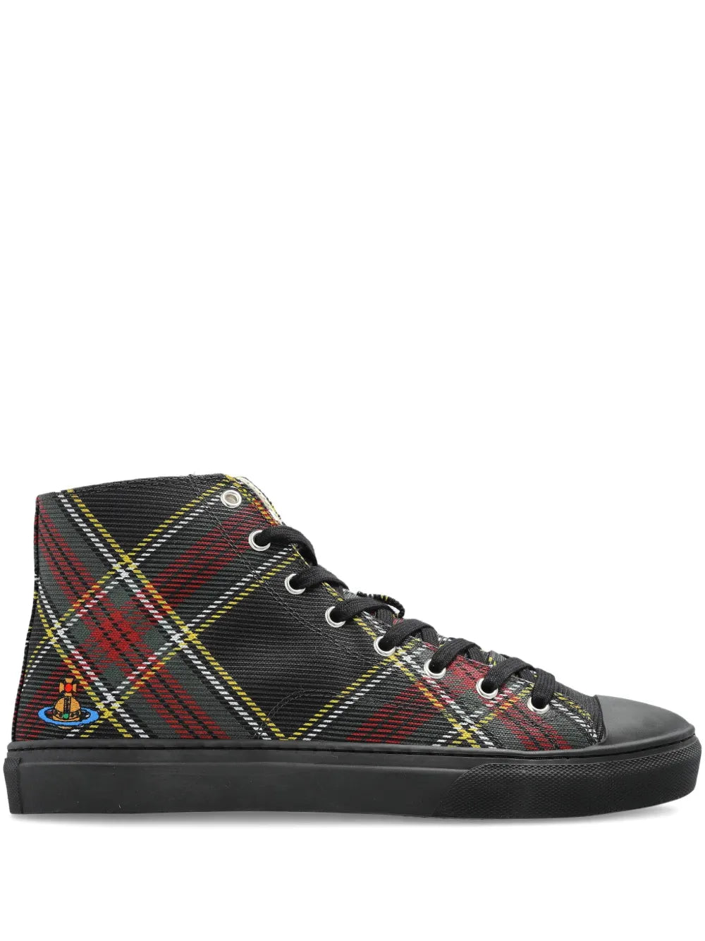 Vivienne Westwood Tartan High-Top Sneakers